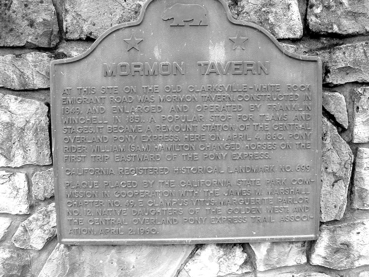 Mormon Tavern sign (2003, by the creators)