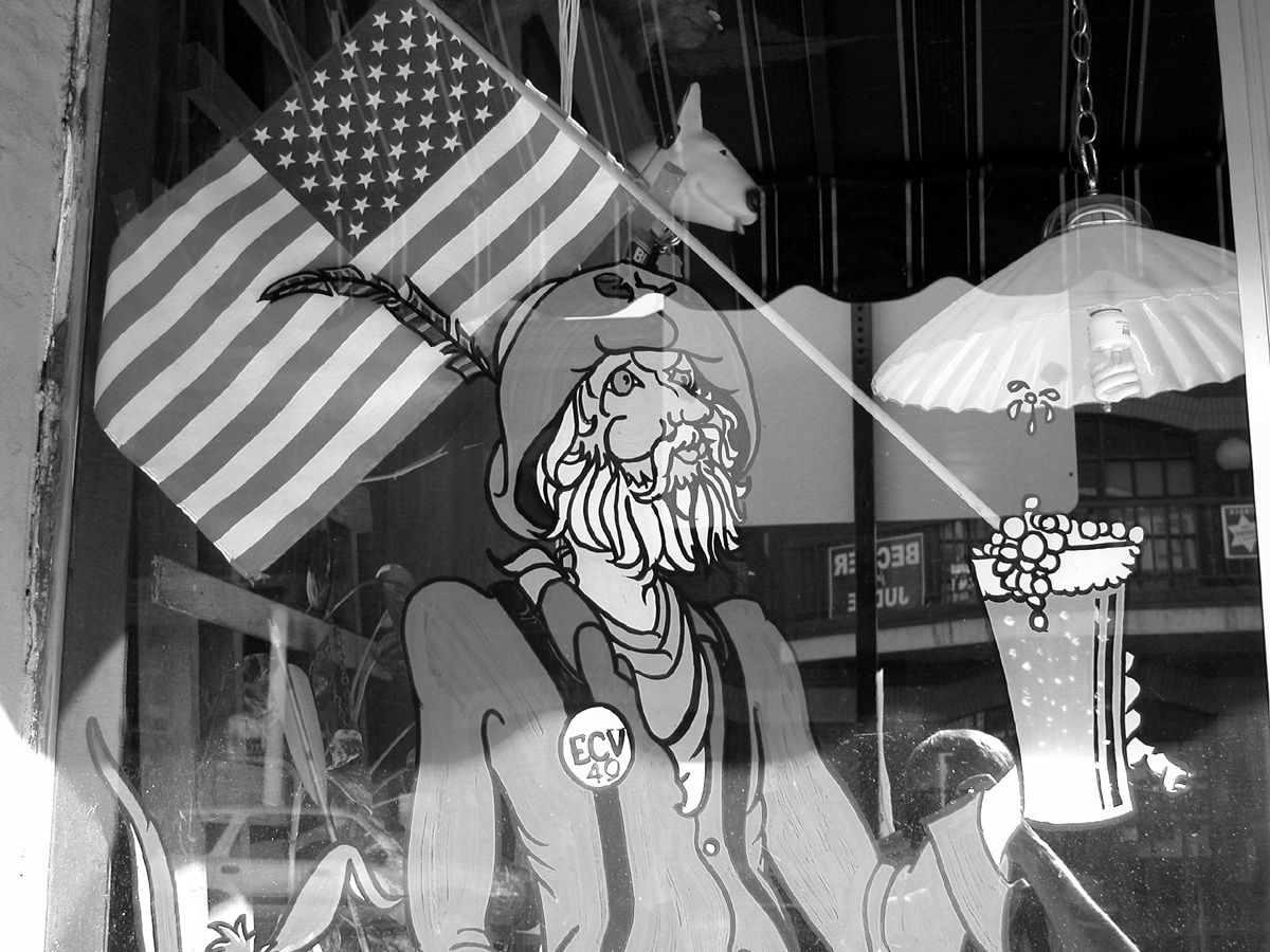 Gold miner sign (2003, by the creators)