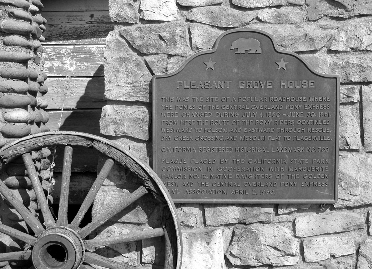 Pleasant Grove house sign (2003, by the creators)
