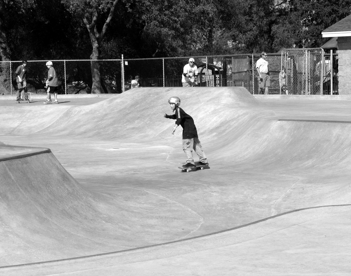Skatepark at Christa McAuliffe Park in Cameron Park (2003, by the creators)