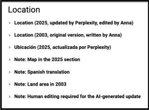 Subtopics currently assigned to "Location"
